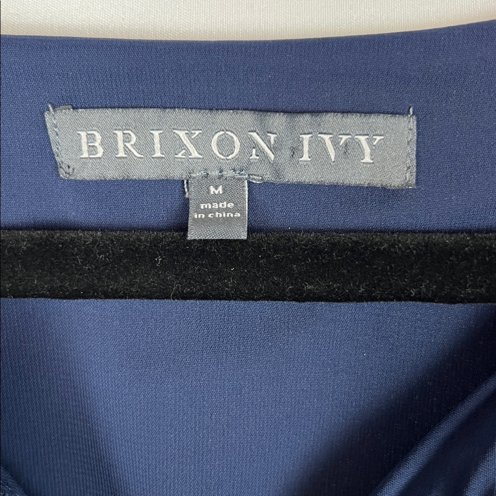 Brixon Ivy Navy Dress with Aqua Accents - Picture 2 of 13